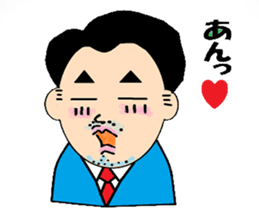 try your best eccentric businessman go sticker #411994