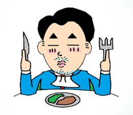 try your best eccentric businessman go sticker #411996