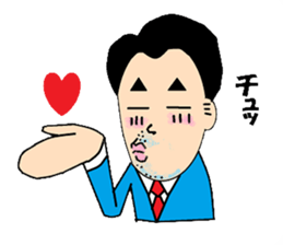 try your best eccentric businessman go sticker #412004