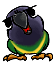 The parrot's name is Gabi & his friends sticker #412249