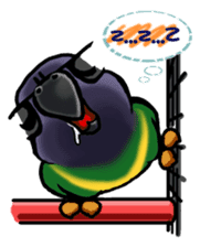 The parrot's name is Gabi & his friends sticker #412264