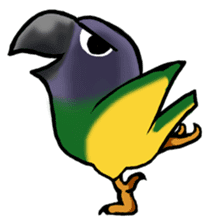 The parrot's name is Gabi & his friends sticker #412266