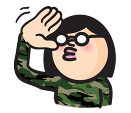 Woman of round shape sticker #412832