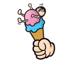 Woman of round shape sticker #412856