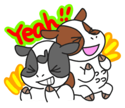 Love cows   Onpu-chan&Friends sticker #413080