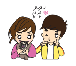 Cute Couple EP.1 Go&Nana sticker #414323