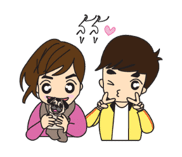 Cute Couple EP.1 Go&Nana sticker #414323