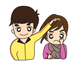 Cute Couple EP.1 Go&Nana sticker #414325