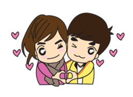 Cute Couple EP.1 Go&Nana sticker #414327