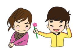 Cute Couple EP.1 Go&Nana sticker #414330