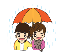 Cute Couple EP.1 Go&Nana sticker #414345