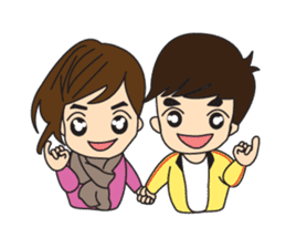 Cute Couple EP.1 Go&Nana sticker #414348