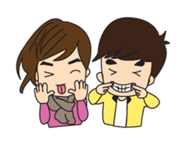 Cute Couple EP.1 Go&Nana sticker #414350