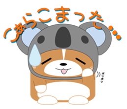 INARIKEN -corgi- JAPANESE DAJAREver. sticker #414399