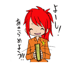 Wolf girl Nami and strongest partner. sticker #414699