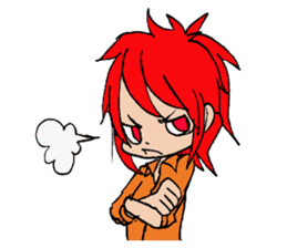 Wolf girl Nami and strongest partner. sticker #414715