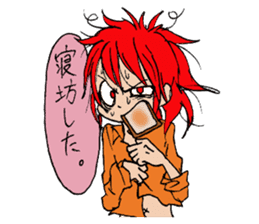 Wolf girl Nami and strongest partner. sticker #414717