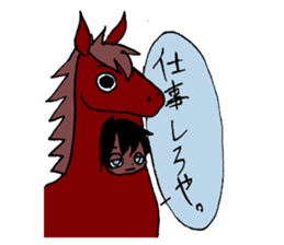 Wolf girl Nami and strongest partner. sticker #414718