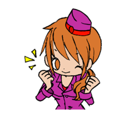 Wolf girl Nami and strongest partner. sticker #414725