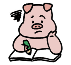 A Happy Pig sticker #414805
