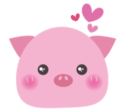 Cute Pig 2 sticker #415529