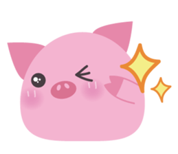 Cute Pig 2 sticker #415532