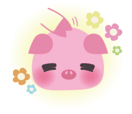 Cute Pig 2 sticker #415536