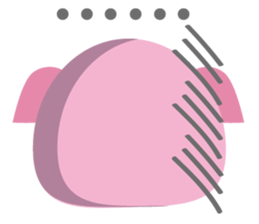 Cute Pig 2 sticker #415537