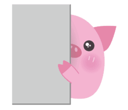 Cute Pig 2 sticker #415540
