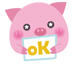 Cute Pig 2 sticker #415547