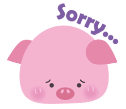Cute Pig 2 sticker #415549