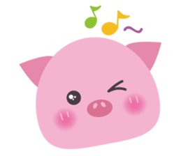 Cute Pig 2 sticker #415550