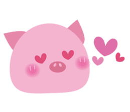 Cute Pig 2 sticker #415559
