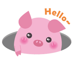 Cute Pig 2 sticker #415563