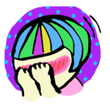 Colorful Girl sticker #417414