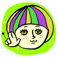 Colorful Girl sticker #417431