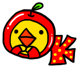Headdress apple sticker #417929