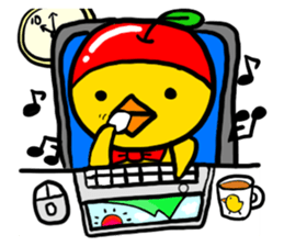 Headdress apple sticker #417937