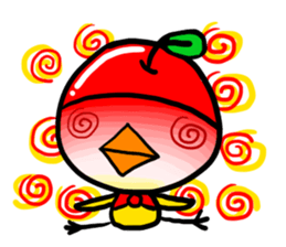 Headdress apple sticker #417959