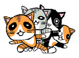 A lot of cats ! sticker #418523