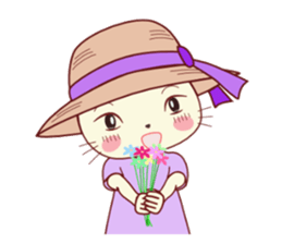 Nekokochan and two friends sticker #418891