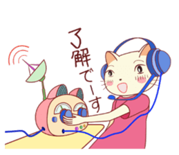 Nekokochan and two friends sticker #418898