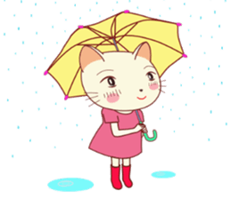 Nekokochan and two friends sticker #418899