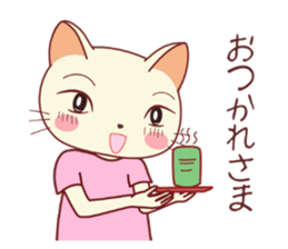 Nekokochan and two friends sticker #418903