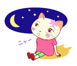 Nekokochan and two friends sticker #418905