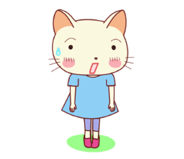 Nekokochan and two friends sticker #418911