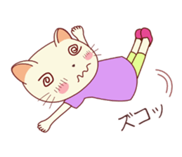 Nekokochan and two friends sticker #418912