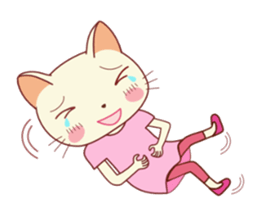 Nekokochan and two friends sticker #418915