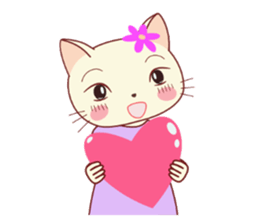 Nekokochan and two friends sticker #418921