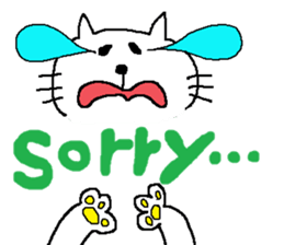 simple cat sticker #419625